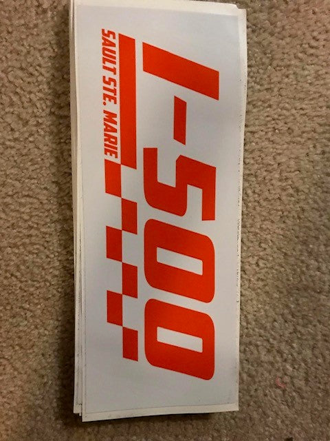 I-500 Orange Decal