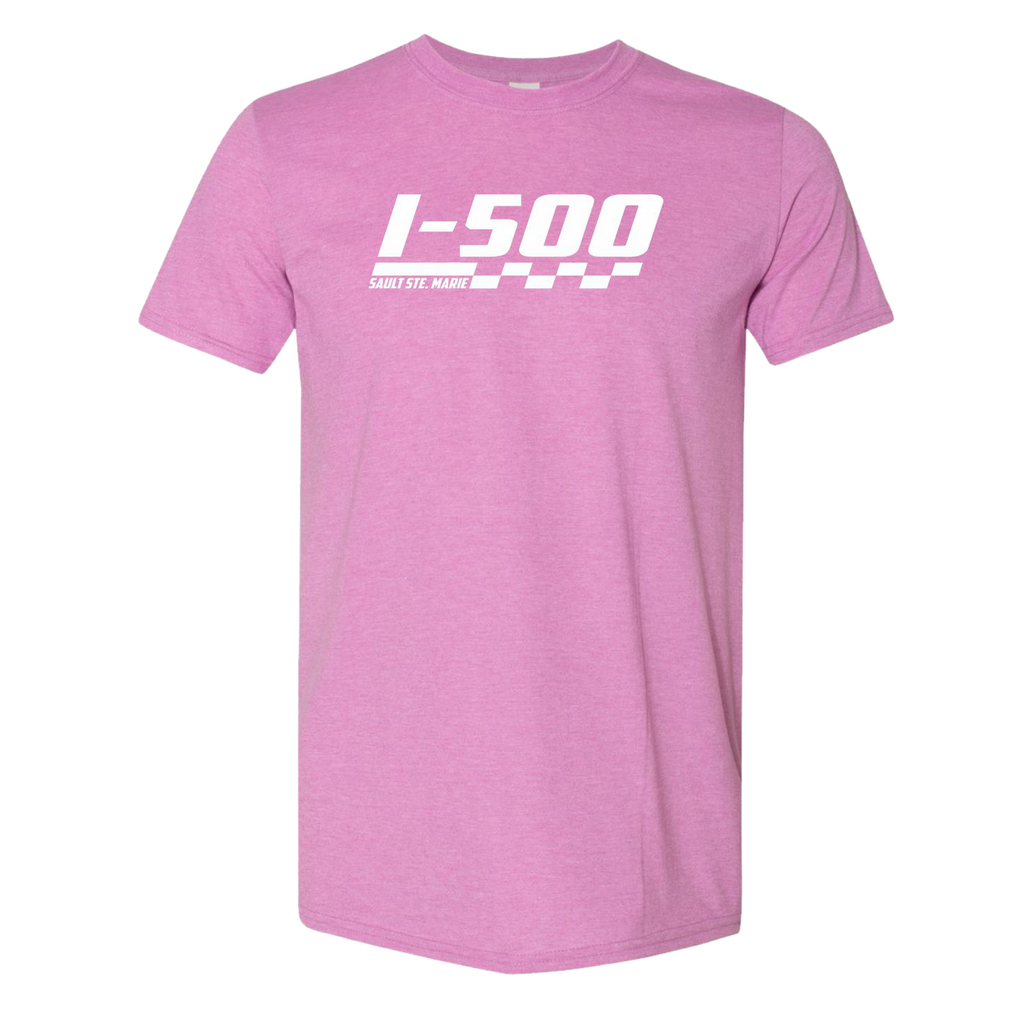 I-500 Checkered Heather Radiant Orchid T-Shirt